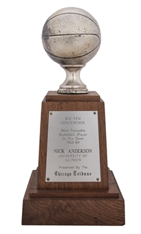 1988-89 Nick Anderson Chicago Tribune Big Ten Conference MVP Award